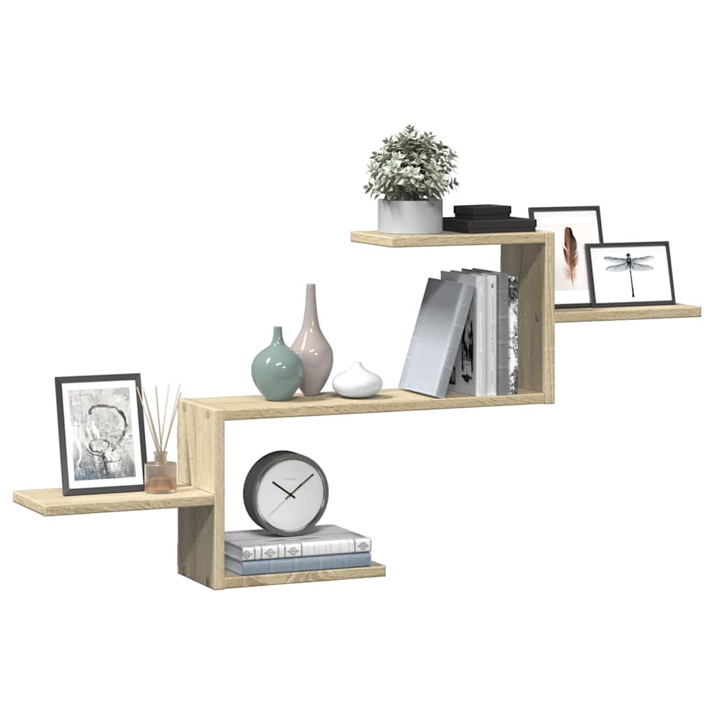Wandregal Sonoma-Eiche 104x15x49 cm Holzwerkstoff