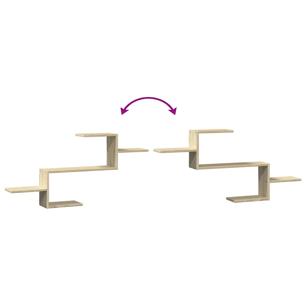 Wandregal Sonoma-Eiche 104x15x49 cm Holzwerkstoff