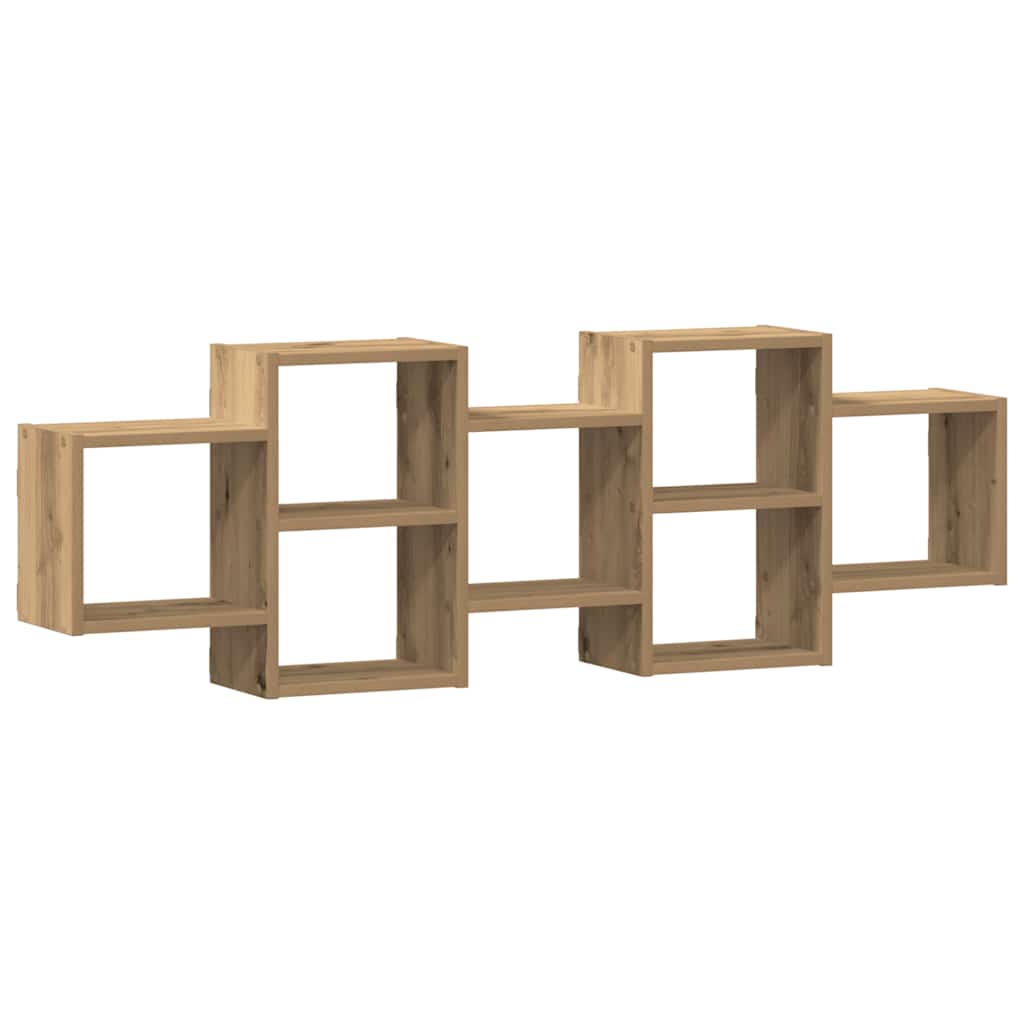 Wandregal Artisan-Eiche 129x18x42 cm Holzwerkstoff