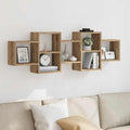 Wandregal Artisan-Eiche 129x18x42 cm Holzwerkstoff