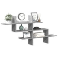Wandregal Grau Sonoma 124,5x18x60,5 cm Holzwerkstoff
