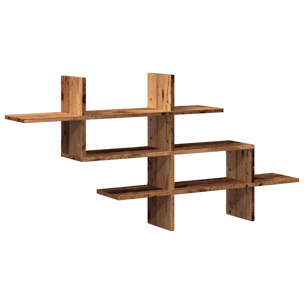 Wandregal Altholz-Optik 124,5x18x60,5 cm Holzwerkstoff