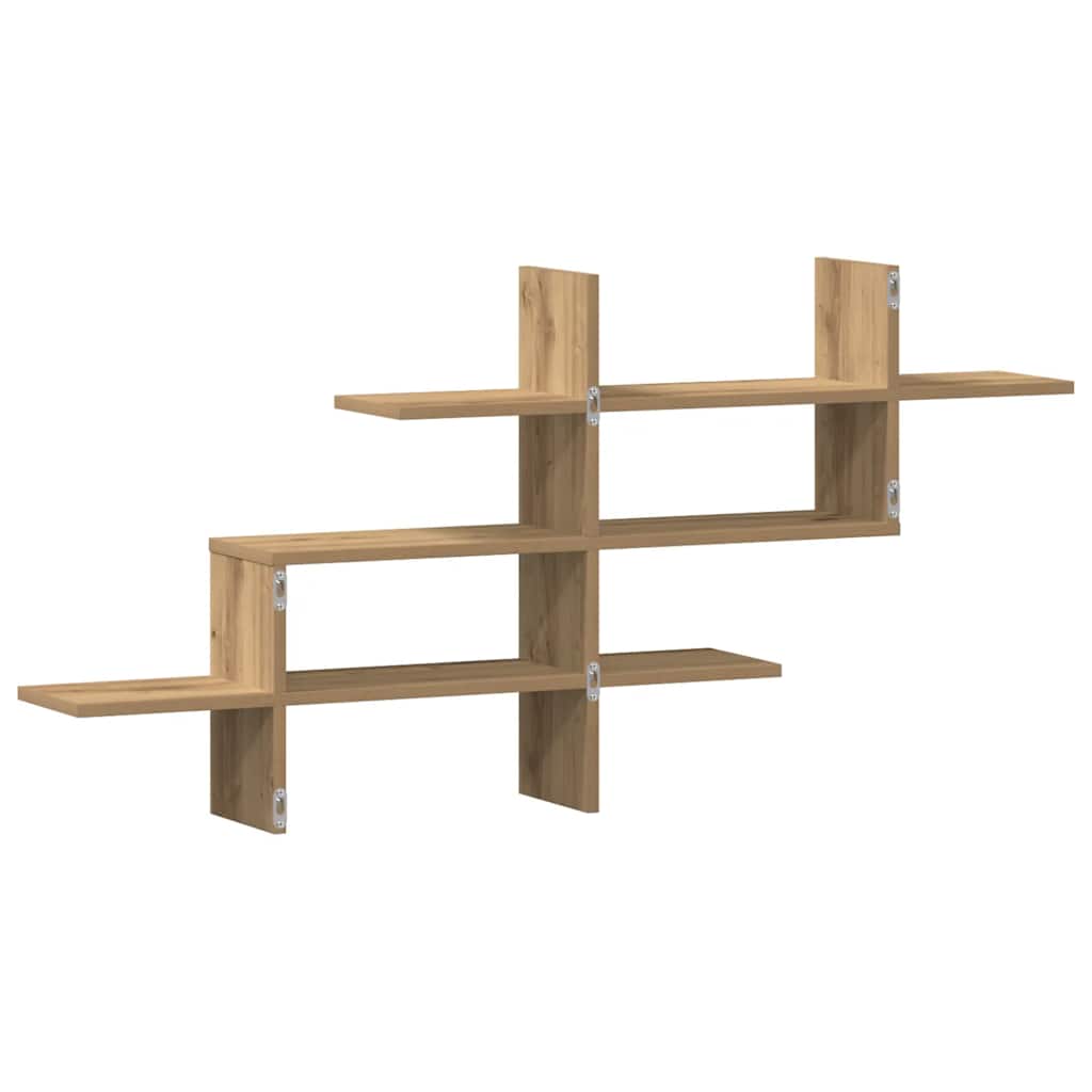 Wandregal Artisan-Eiche 124,5x18x60,5 cm Holzwerkstoff