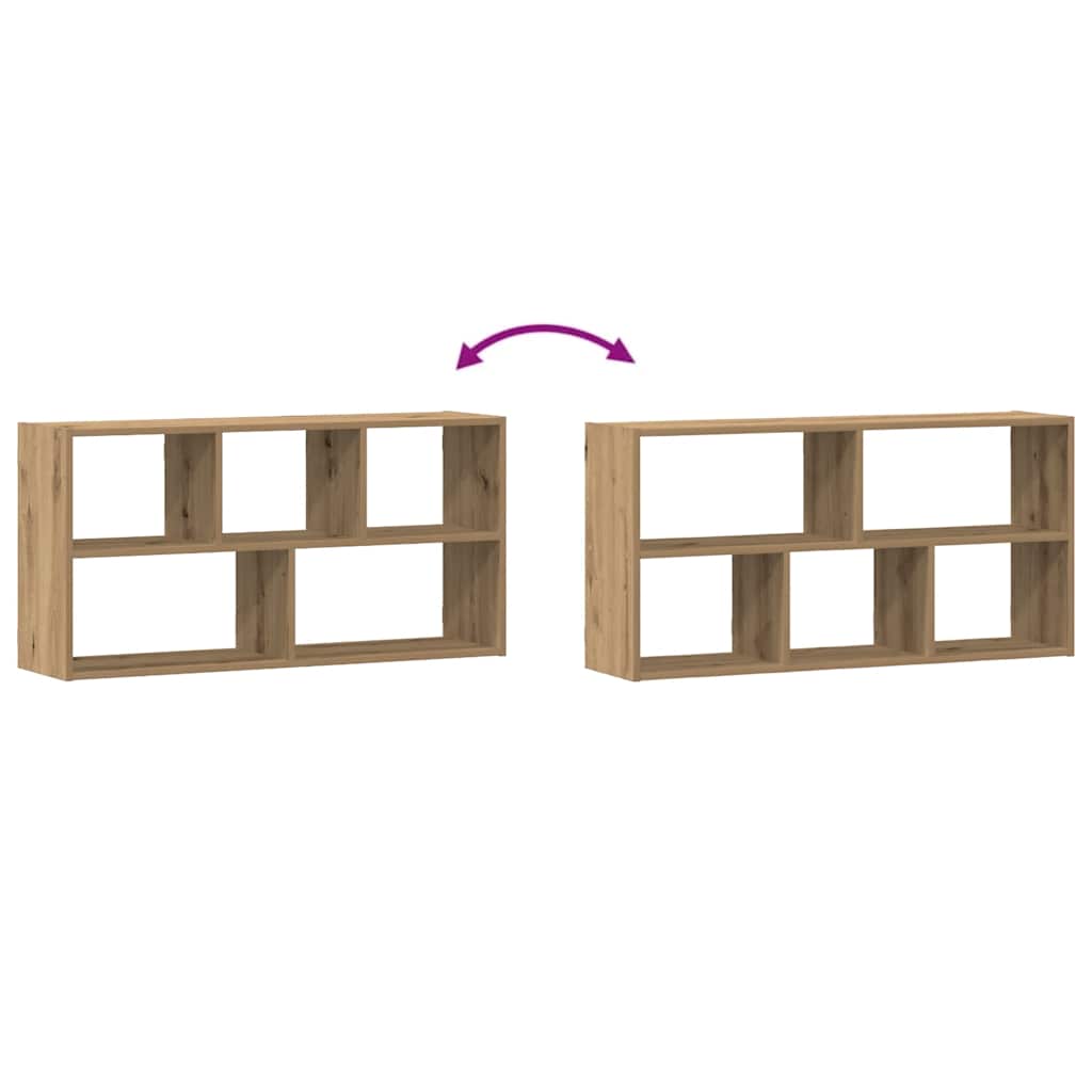 Wandregal Artisan-Eiche 100x25x50 cm Holzwerkstoff