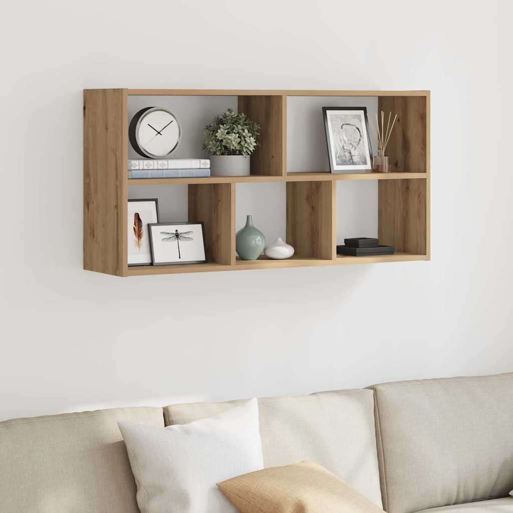 Wandregal Artisan-Eiche 100x25x50 cm Holzwerkstoff