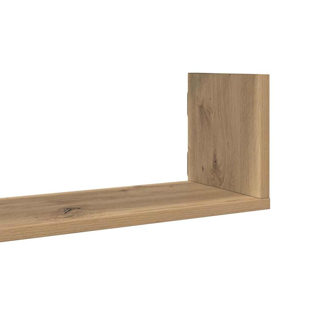 Wandregale 3 Stk. Artisan-Eiche 58x18x18 cm Holzwerkstoff