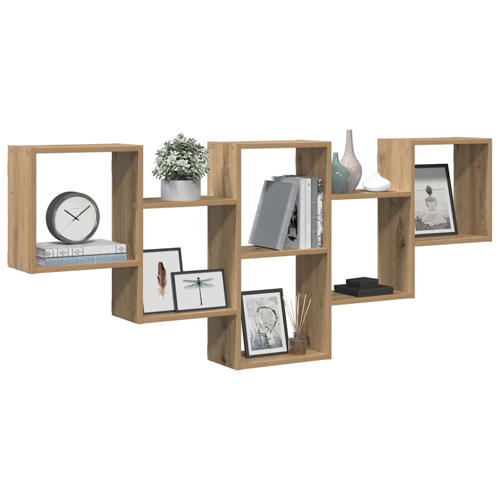 Wandregal Artisan-Eiche 159x18x66 cm Holzwerkstoff