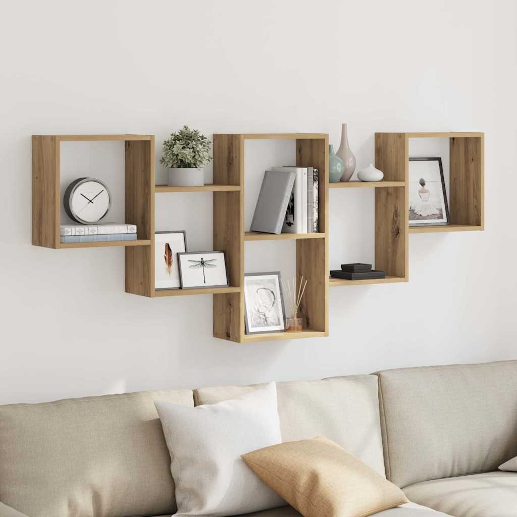 Wandregal Artisan-Eiche 159x18x66 cm Holzwerkstoff