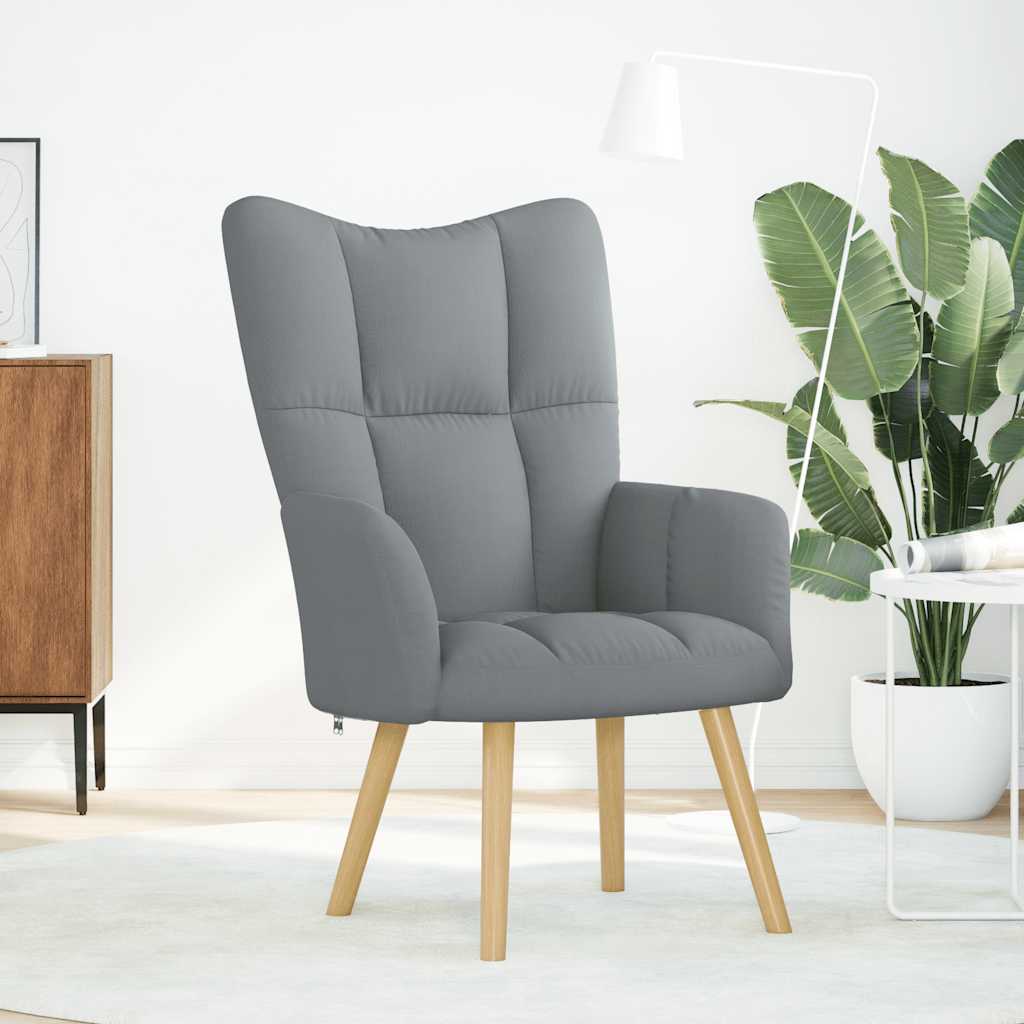 Relaxsessel Hellgrau Stoff
