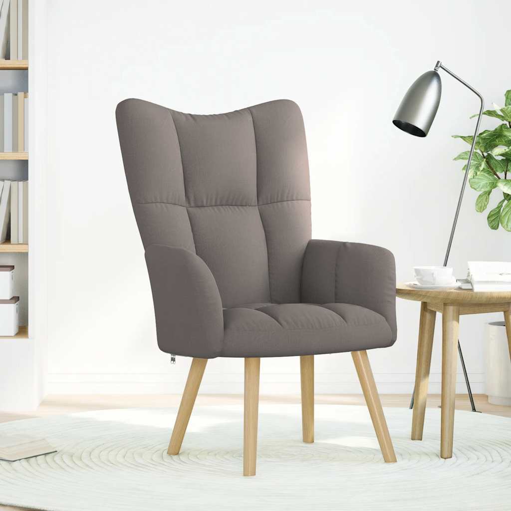Relaxsessel Taupe Stoff