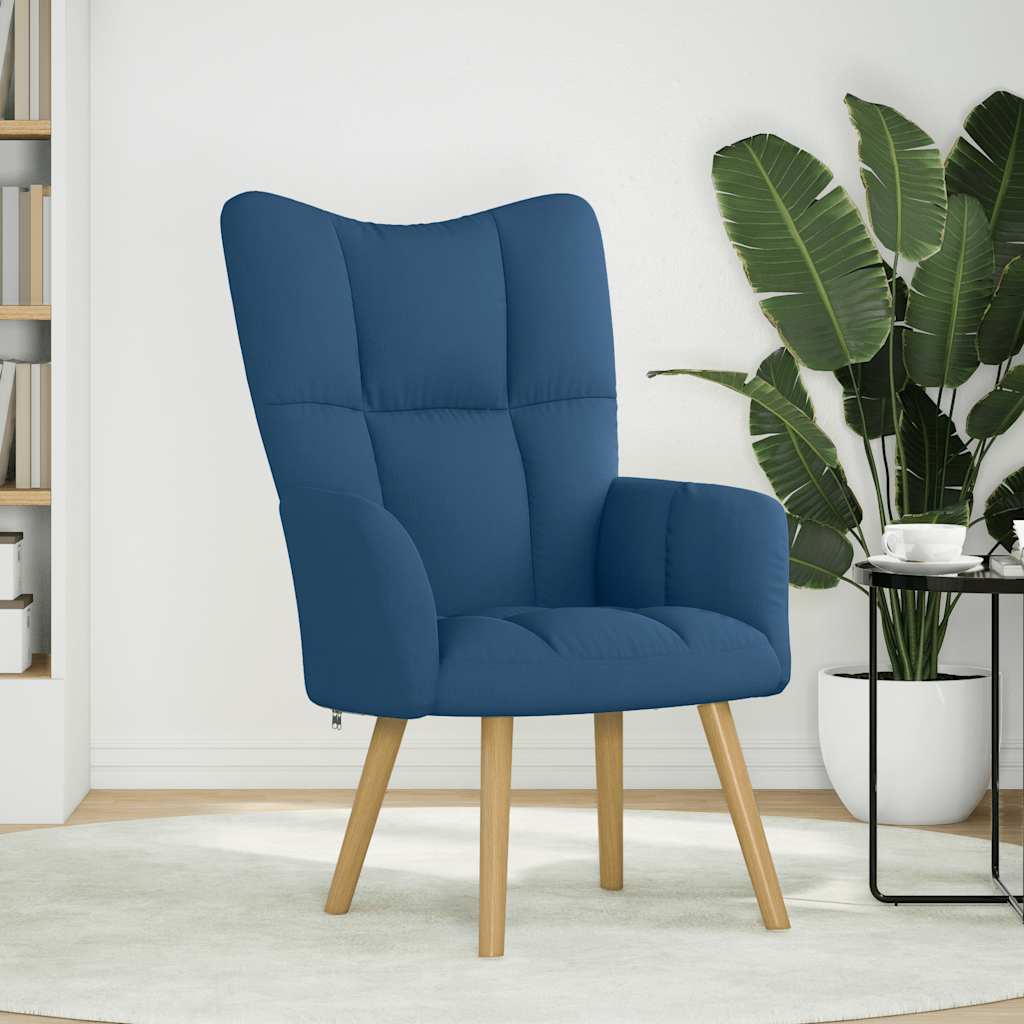 Relaxsessel Blau Stoff