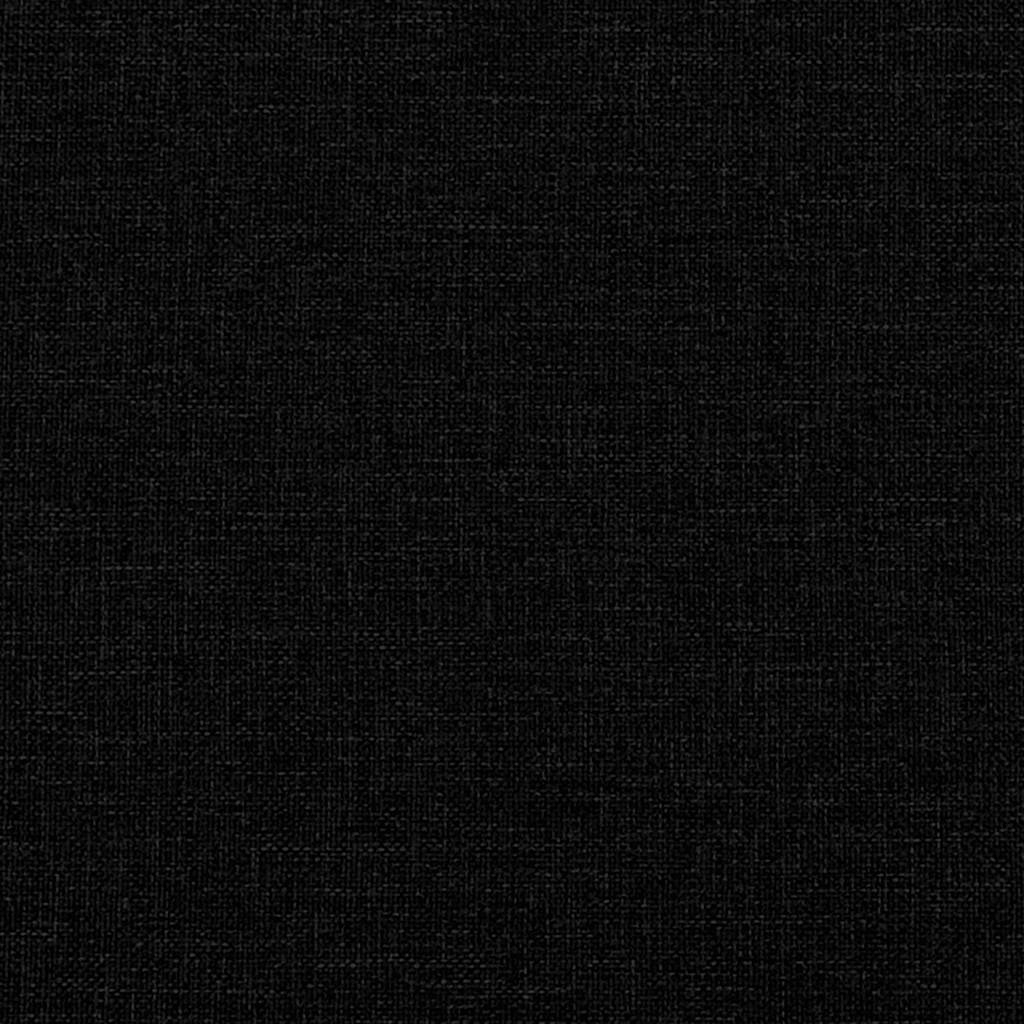 Relaxsessel mit Hocker Schwarz Stoff