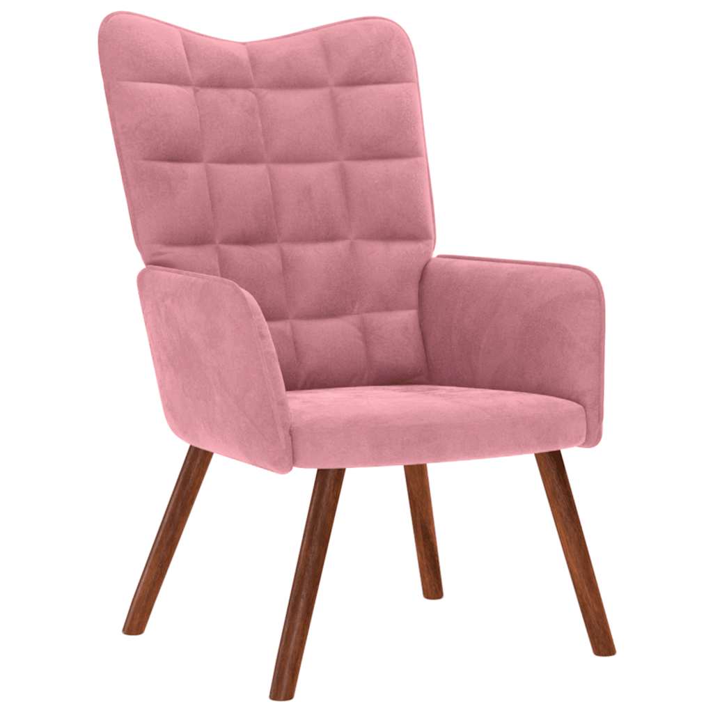 Relaxsessel Rosa Samt