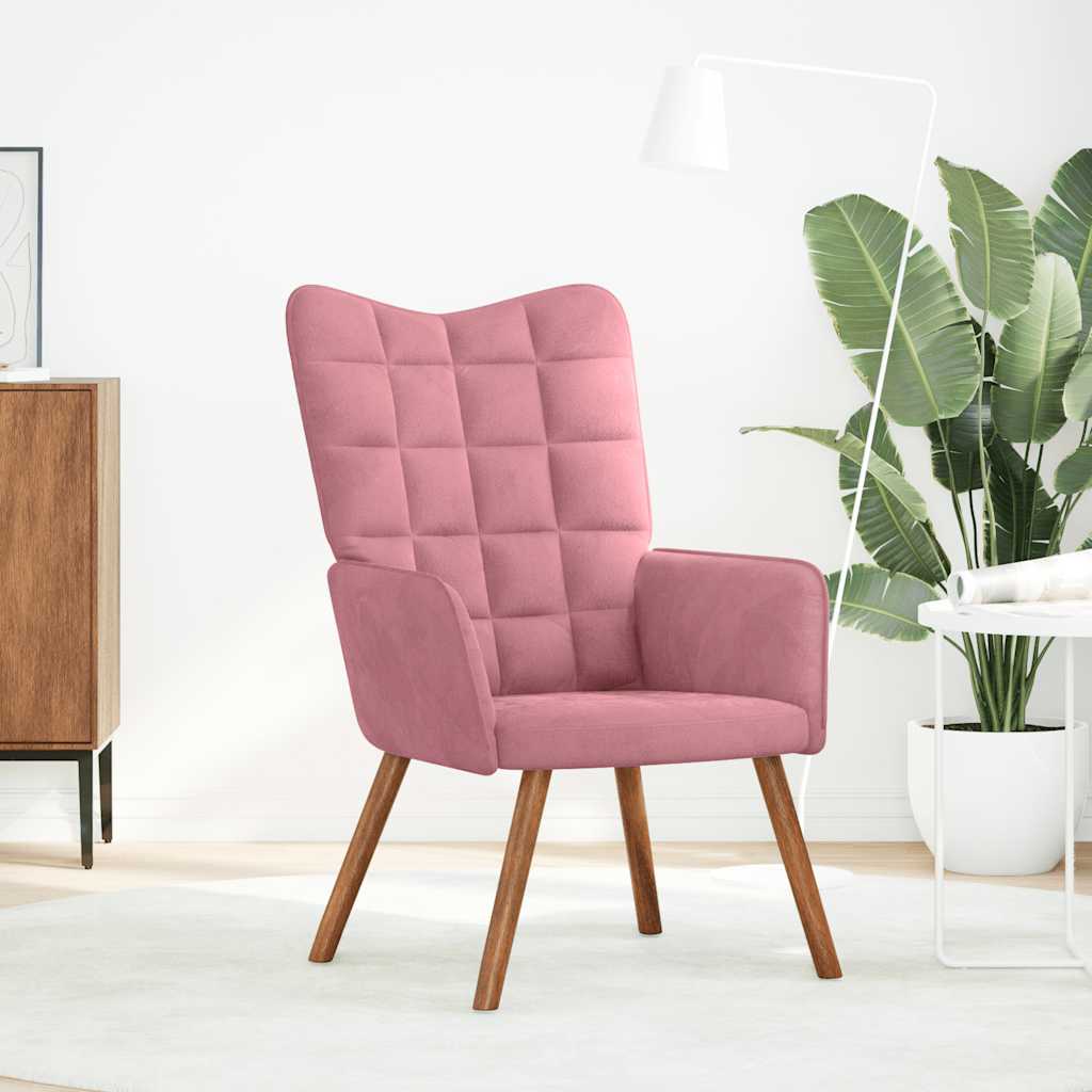 Relaxsessel Rosa Samt