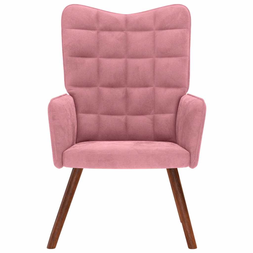 Relaxsessel Rosa Samt