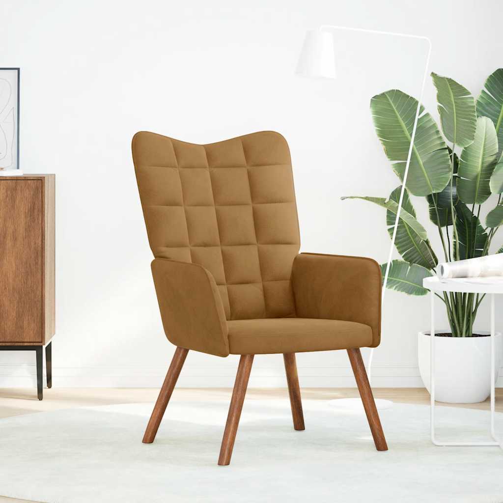 Relaxsessel Braun Samt