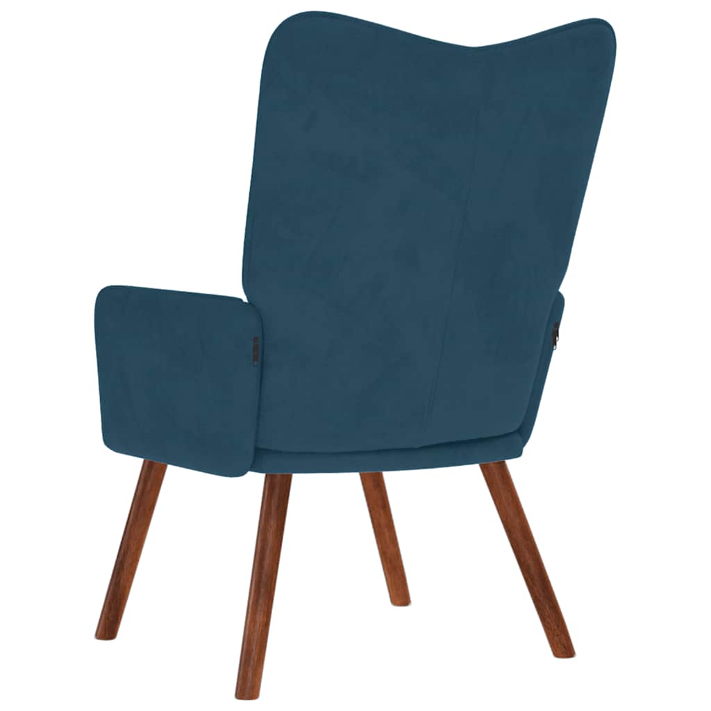 Relaxsessel Blau Samt