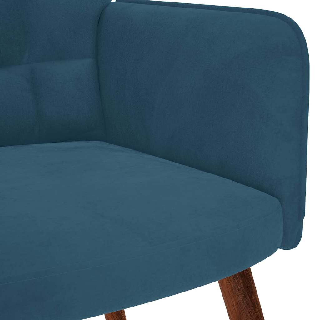 Relaxsessel Blau Samt