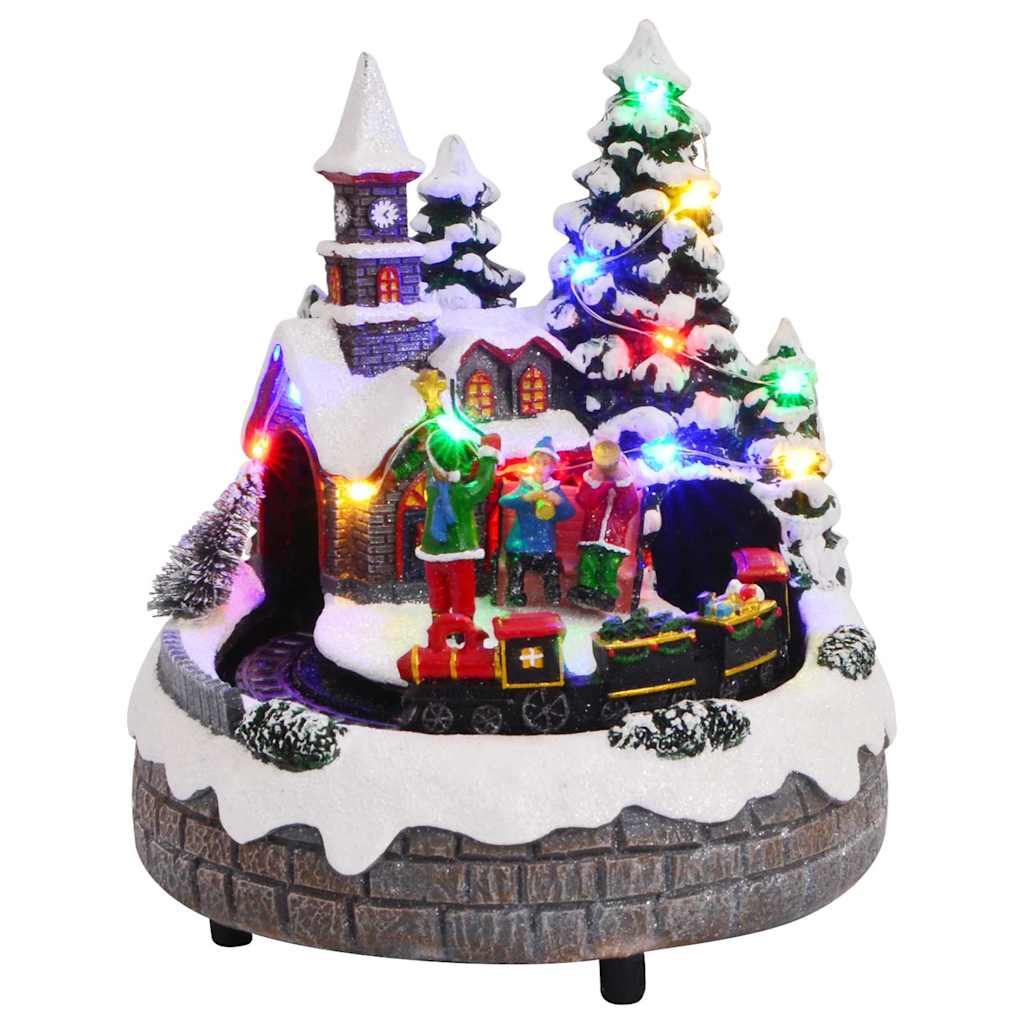Weihnachtlicher Tisch Mehrfarbig 16 x 16 x 19 cm Harz