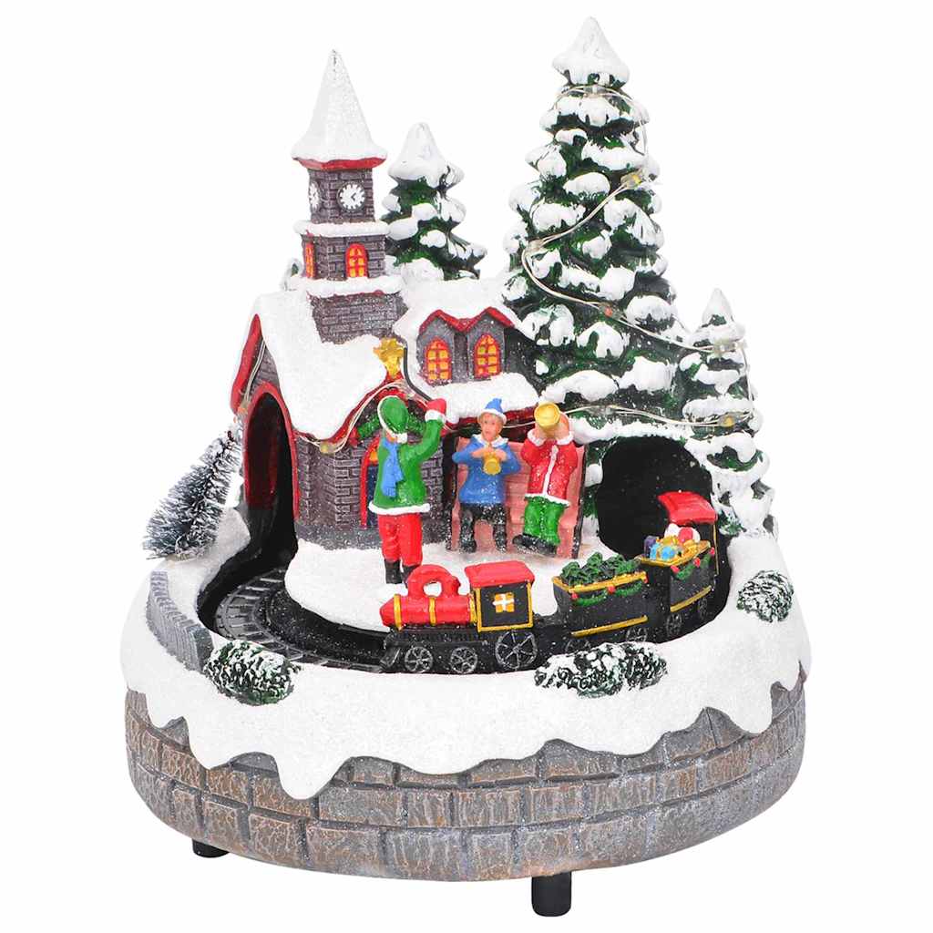 Weihnachtlicher Tisch Mehrfarbig 16 x 16 x 19 cm Harz