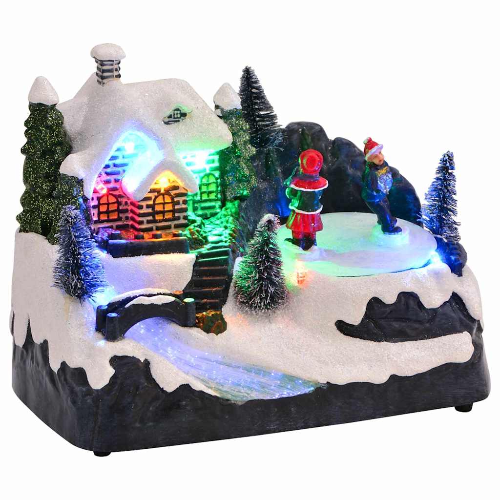 Weihnachtlicher Tisch Mehrfarbig 16 x 11,5 x 13 cm Kunststoff