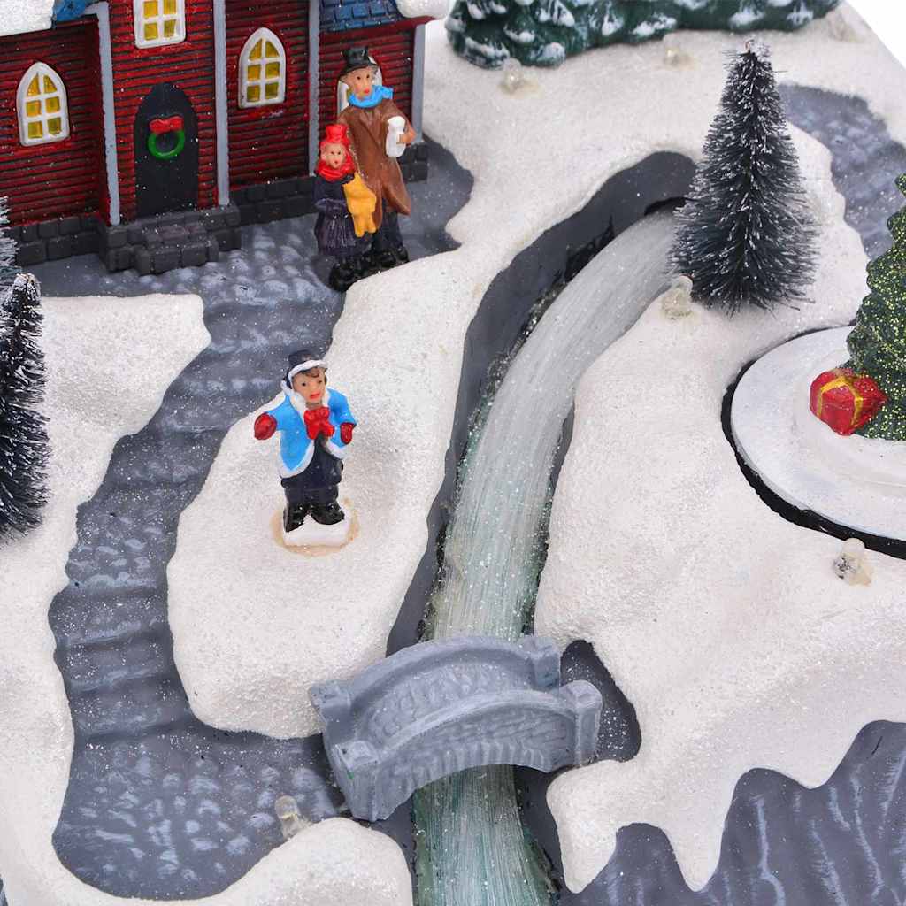 Weihnachtsdorf Dekoration Mehrfarbig 20,5 x 17 x 21 cm