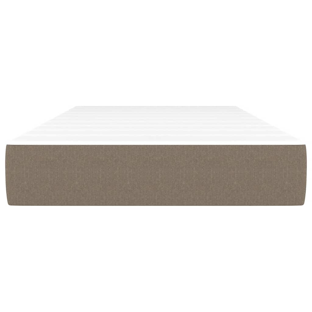 Taschenfederkernmatratze für Kinder Mittel Taupe 80x160 cm Stoff