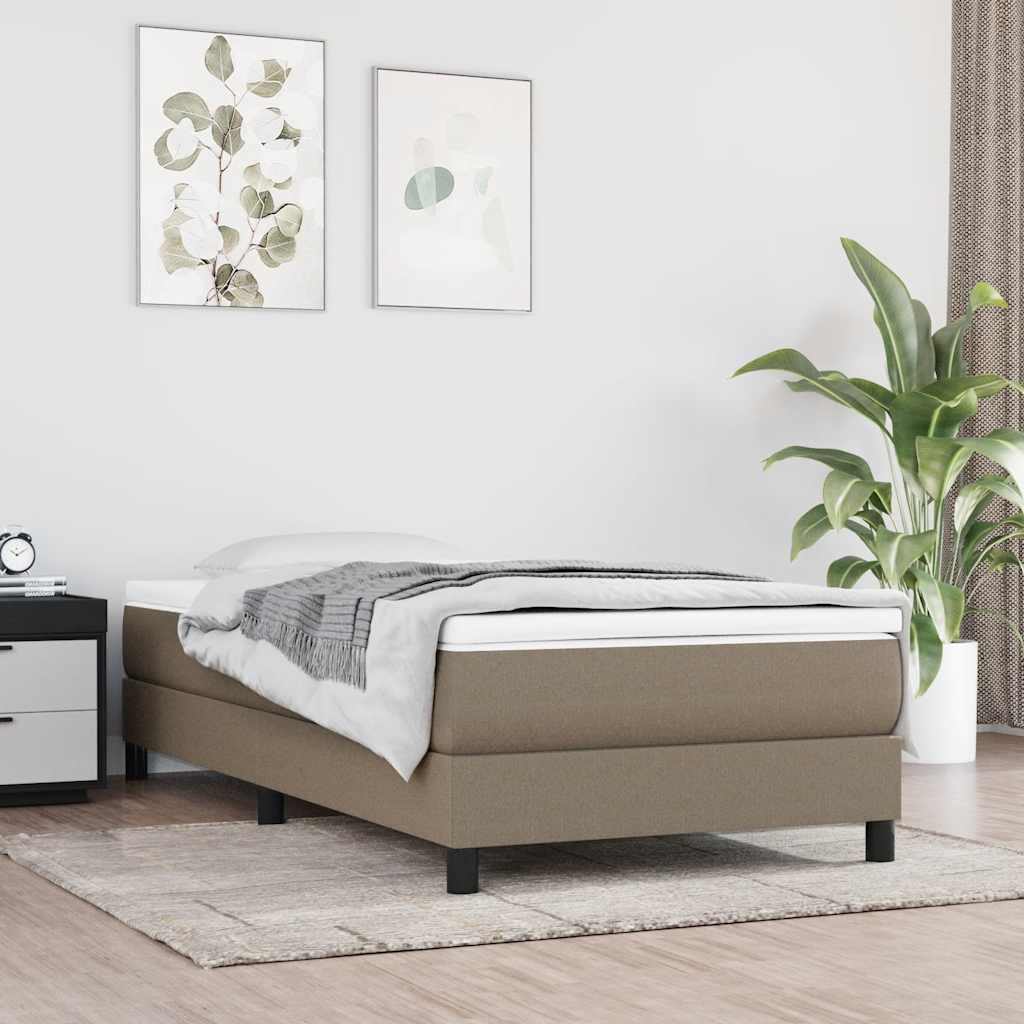 Taschenfederkernmatratze für Kinder Mittel Taupe 80x160 cm Stoff