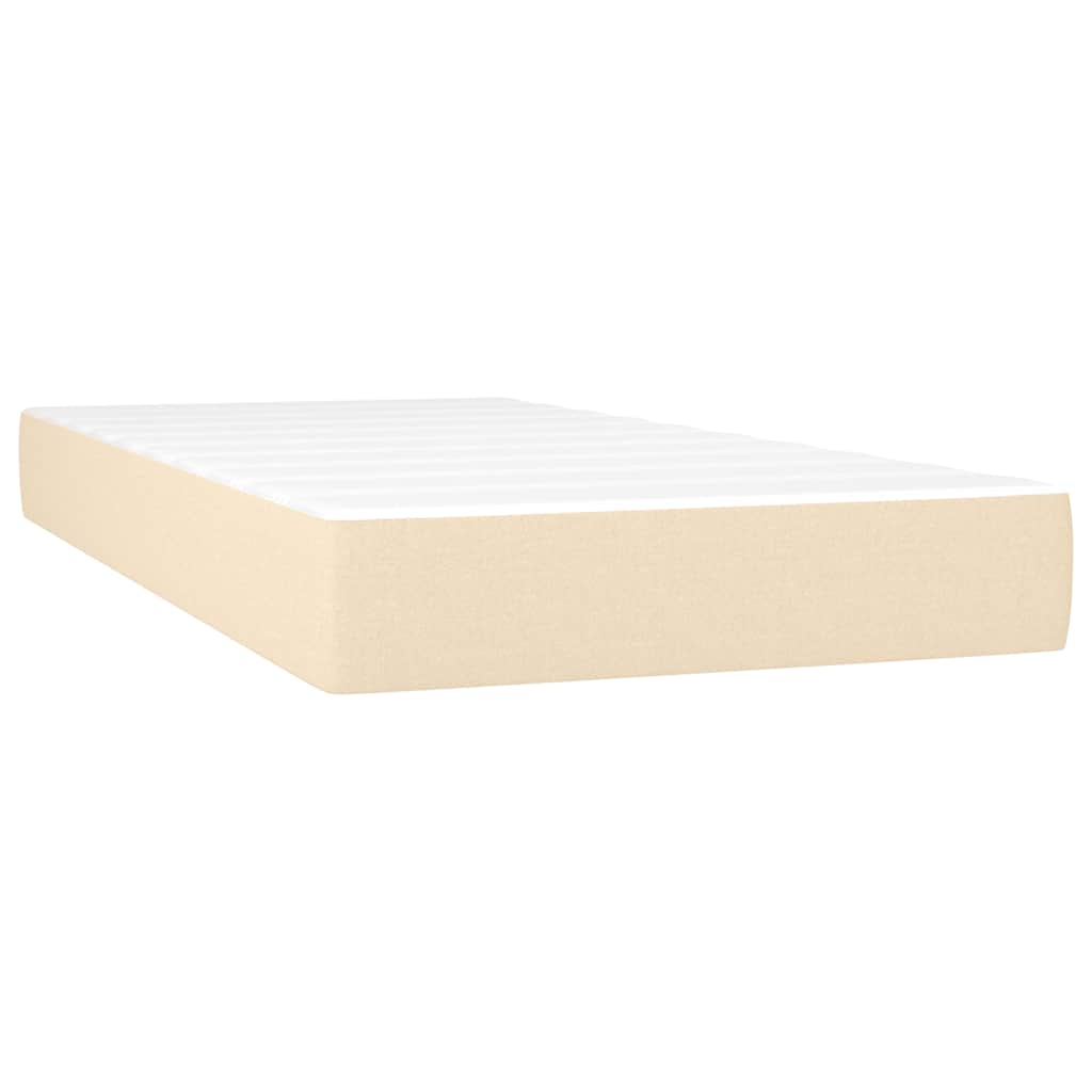 Taschenfederkernmatratze für Kinder Mittel Creme 80x160 cm Stoff