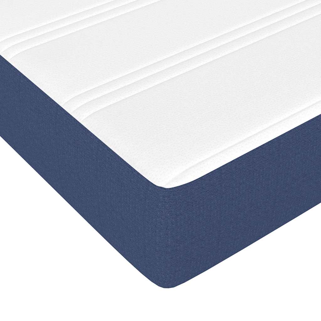 Taschenfederkernmatratze für Kinder Mittel Blau 80x160 cm Stoff