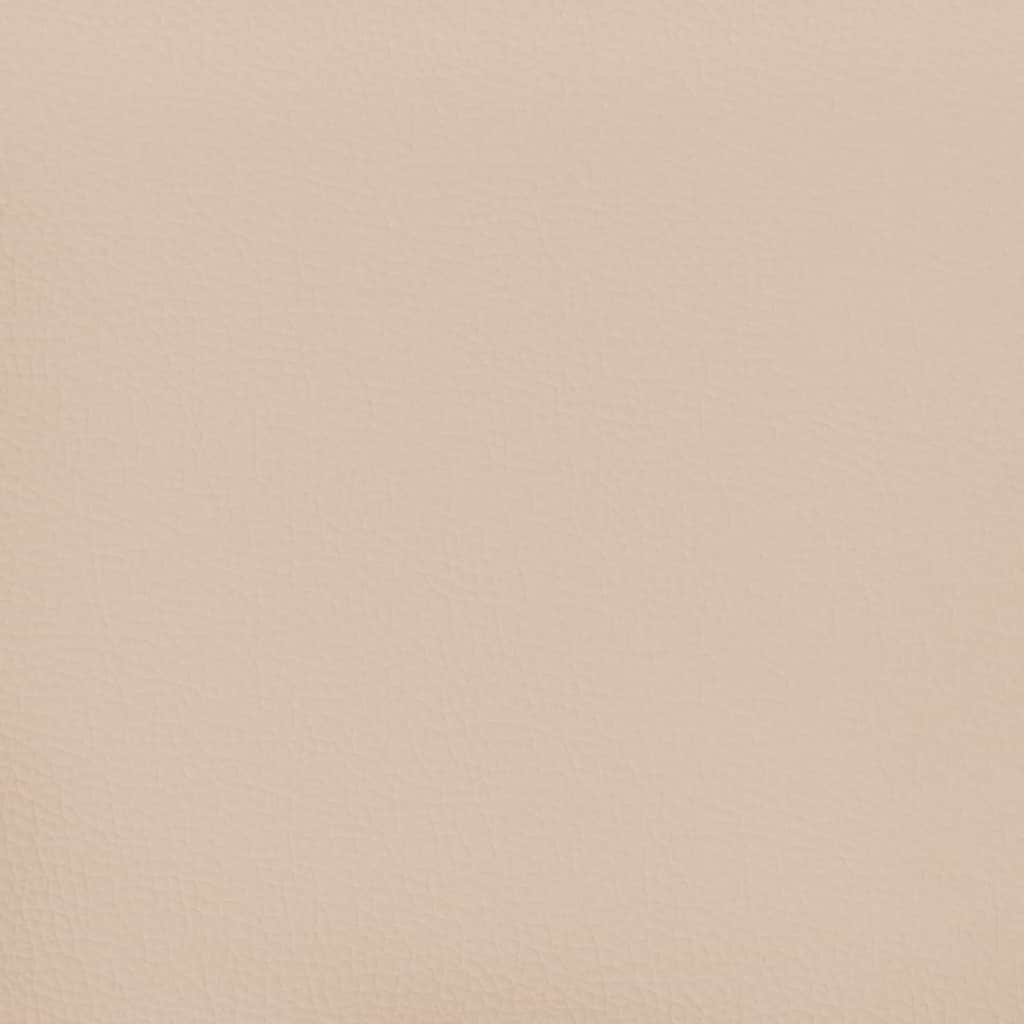 Taschenfederkernmatratze für Kinder Mittel Hellbraun 80x160 Kunstleder
