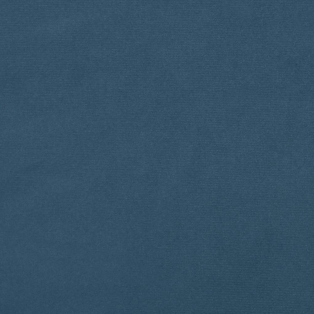 Taschenfederkernmatratze für Kinder Mittel Blau 80x160 cm Samt
