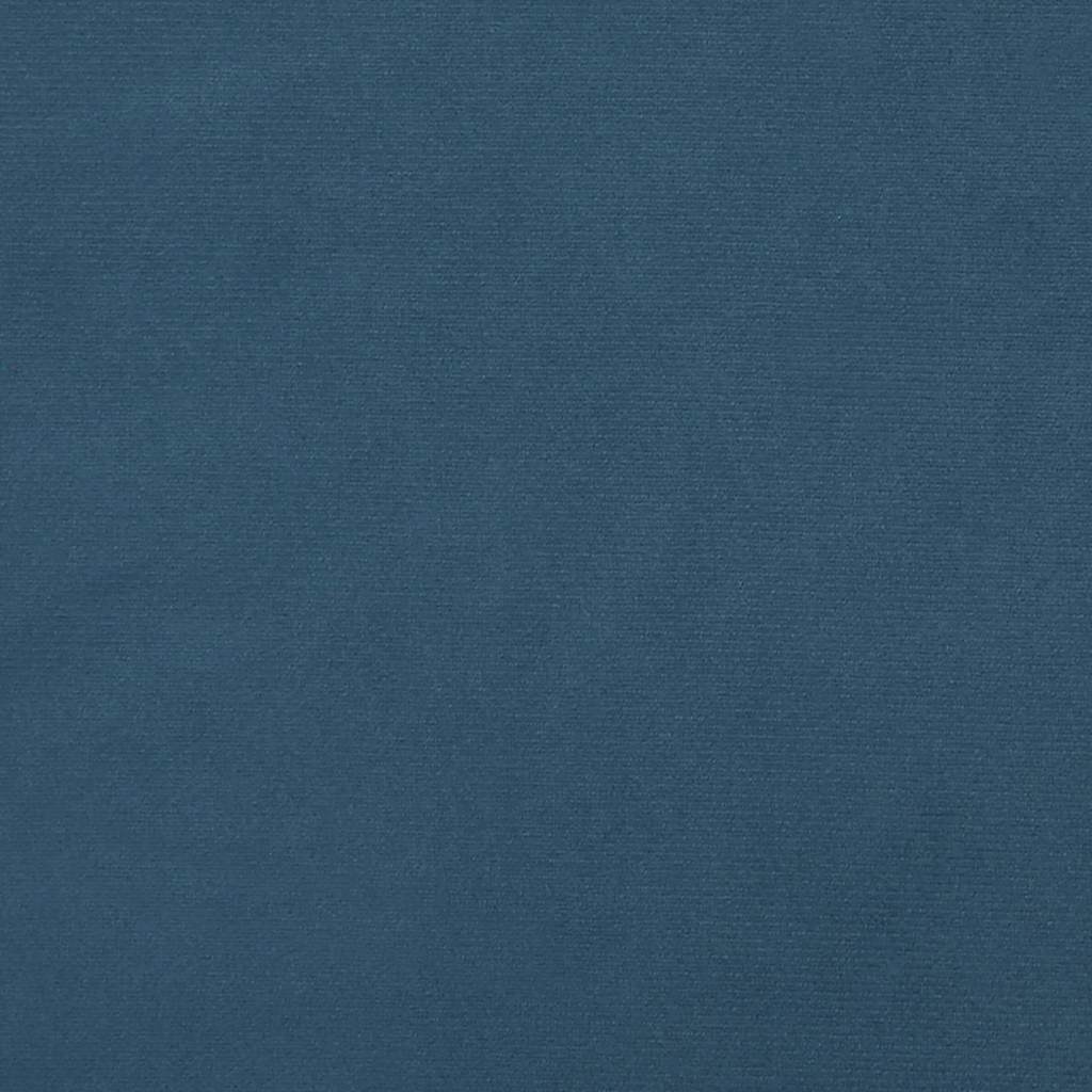 Taschenfederkernmatratze Mittel Dunkelblau 90x210x20 cm Samt