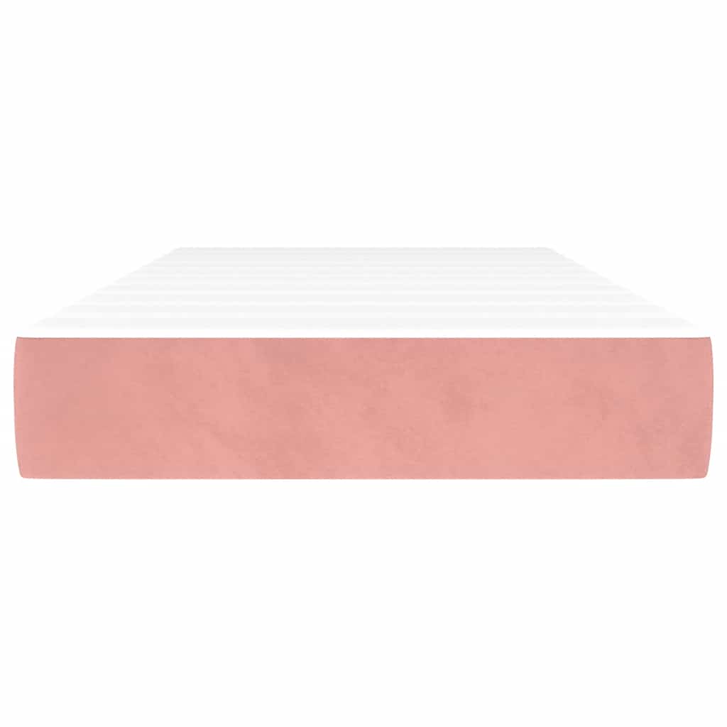 Taschenfederkernmatratze Mittel Rosa 90x210x20 cm Samt