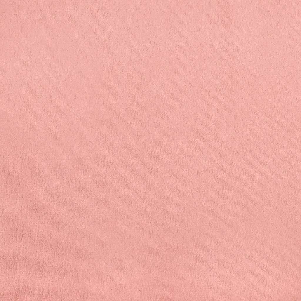 Taschenfederkernmatratze Mittel Rosa 90x210x20 cm Samt