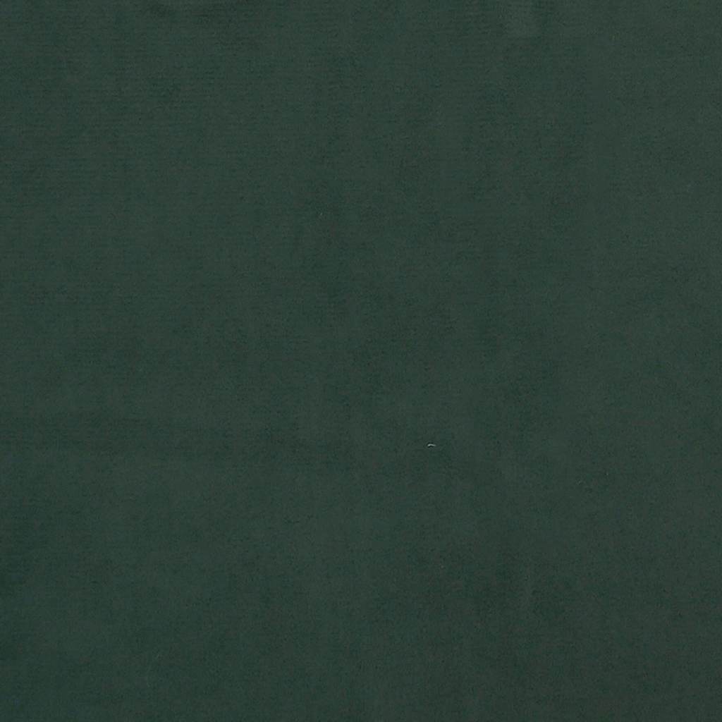 Taschenfederkernmatratze Mittel Dunkelgrün 100x210x20 cm Samt