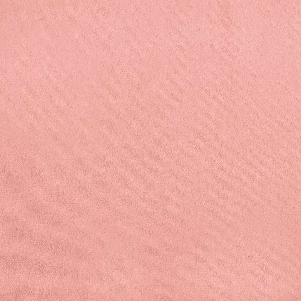 Taschenfederkernmatratze Mittel Rosa 100x210x20 cm Samt