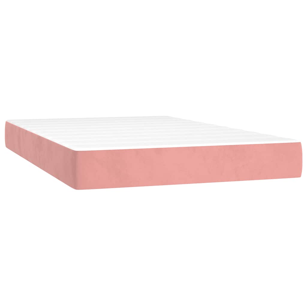 Taschenfederkernmatratze Mittel Rosa 120x210x20 cm Samt