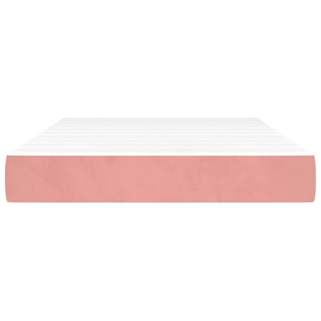 Taschenfederkernmatratze Mittel Rosa 120x210x20 cm Samt