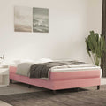 Taschenfederkernmatratze Mittel Rosa 120x210x20 cm Samt