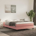 Taschenfederkernmatratze Mittel Rosa 140x210x20 cm Samt