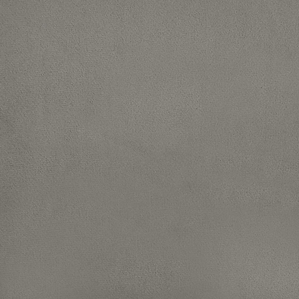 Taschenfederkernmatratze Mittel Hellgrau 80x220x20 cm Samt