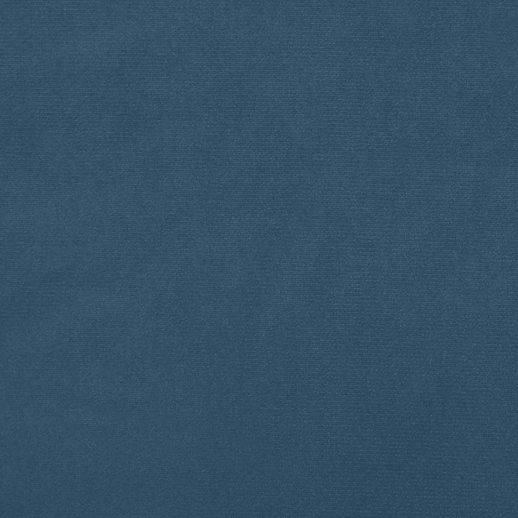 Taschenfederkernmatratze Mittel Dunkelblau 80x220x20 cm Samt