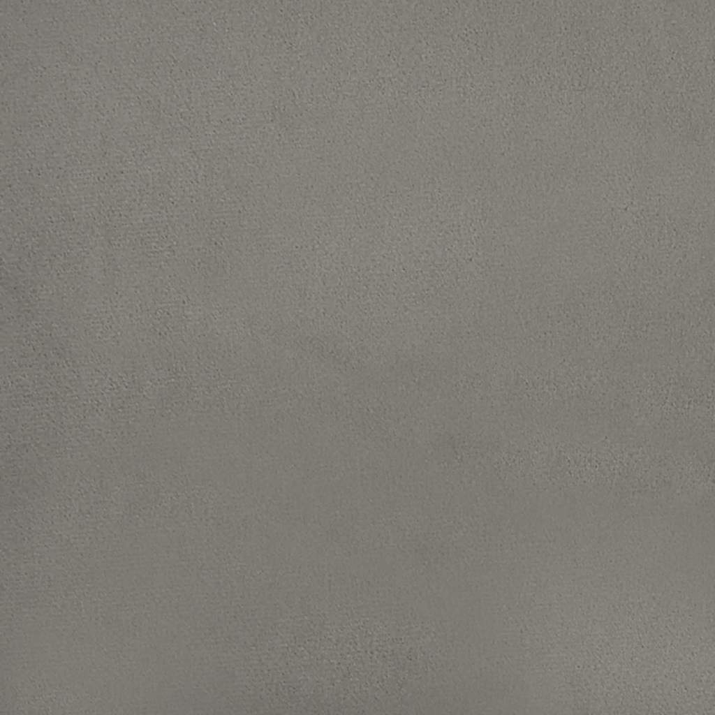 Taschenfederkernmatratze Mittel Hellgrau 90x220x20 cm Samt