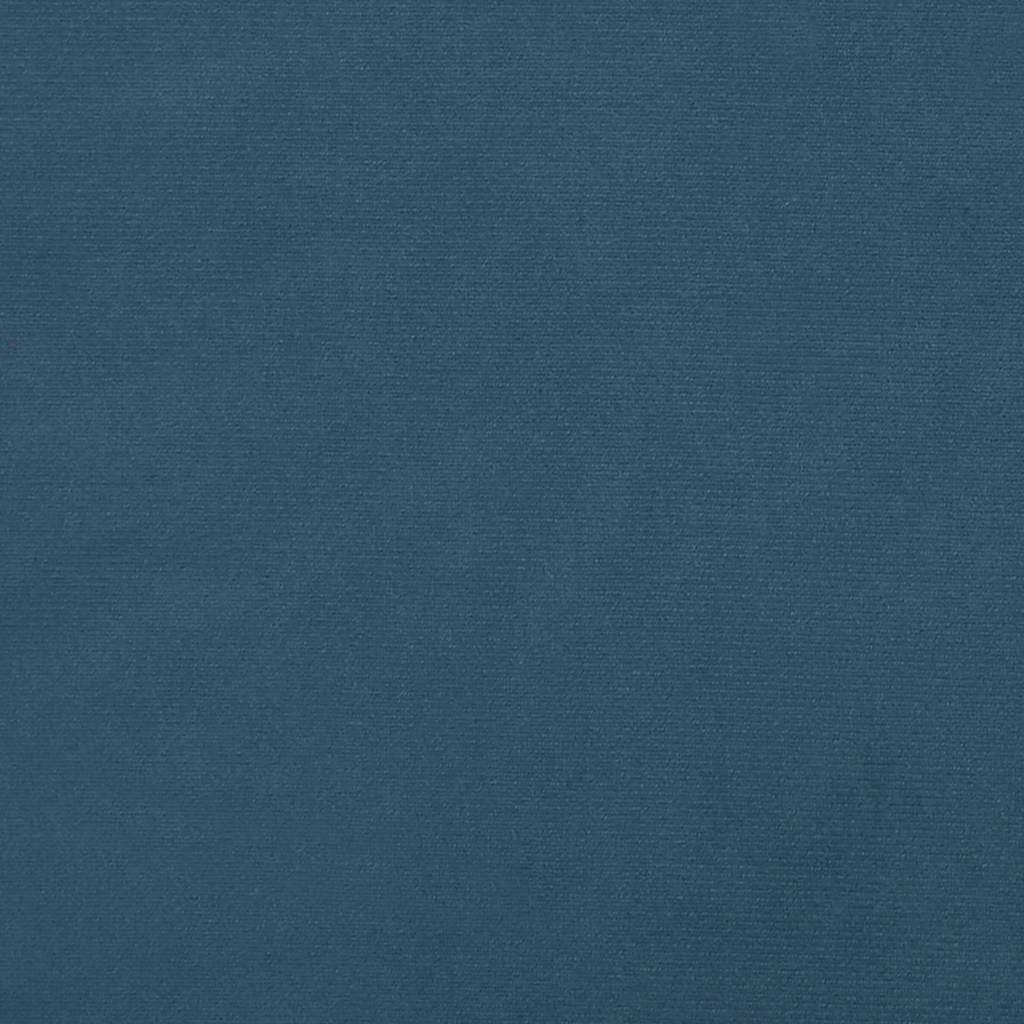 Taschenfederkernmatratze Mittel Dunkelblau 90x220x20 cm Samt