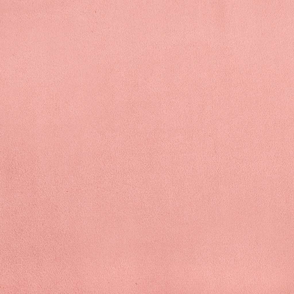Taschenfederkernmatratze Mittel Rosa 90x220x20 cm Samt