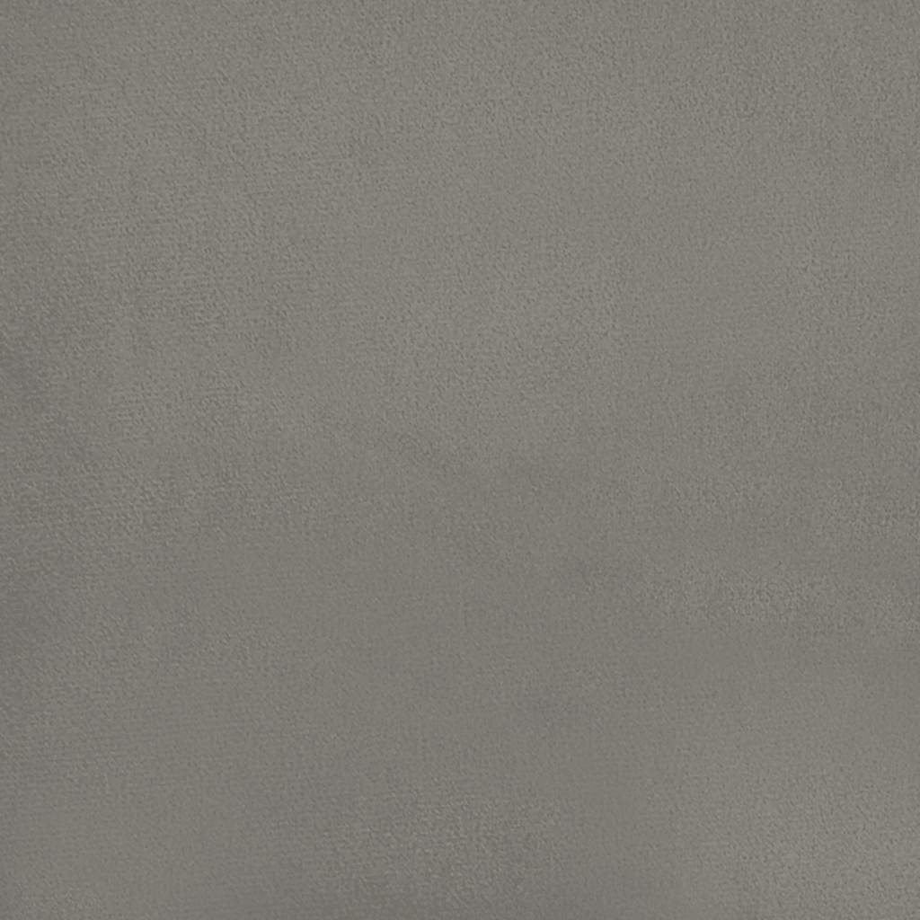 Taschenfederkernmatratze Mittel Hellgrau 100x220x20 cm Samt