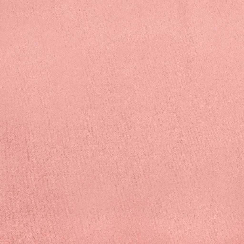 Taschenfederkernmatratze Mittel Rosa 100x220x20 cm Samt