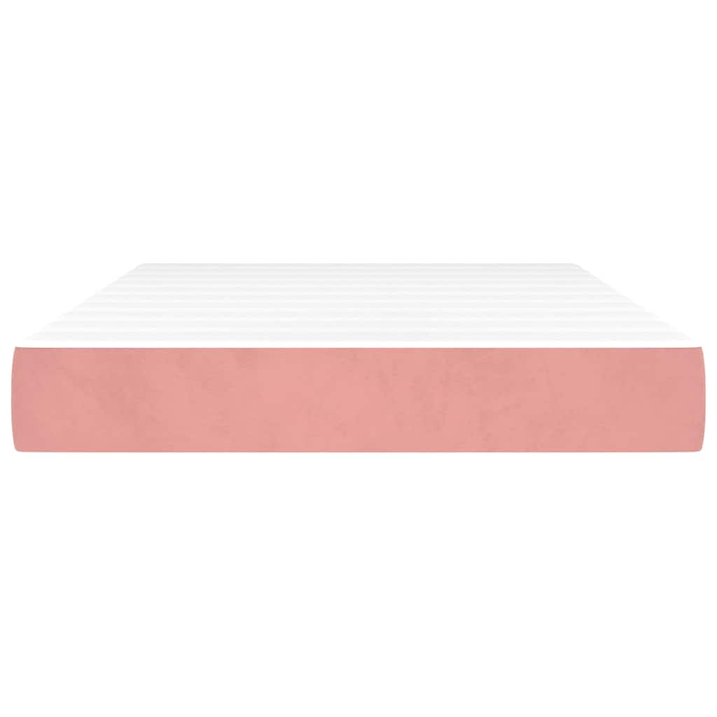 Taschenfederkernmatratze Mittel Rosa 120x220x20 cm Samt