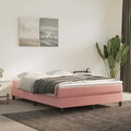 Taschenfederkernmatratze Mittel Rosa 140x220x20 cm Samt
